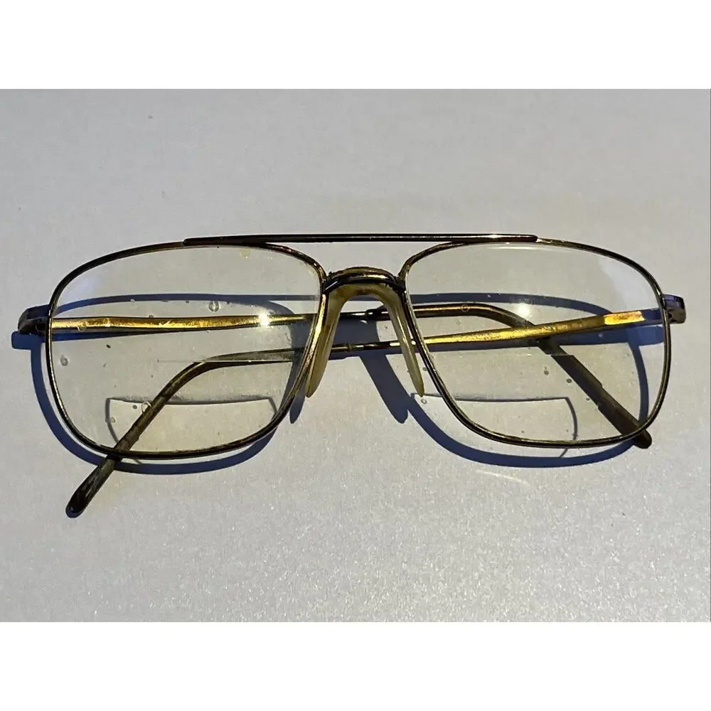 Morel Eyewear Vintage Eyeglasses 56-16-145 France Metal Aviator Frames Only